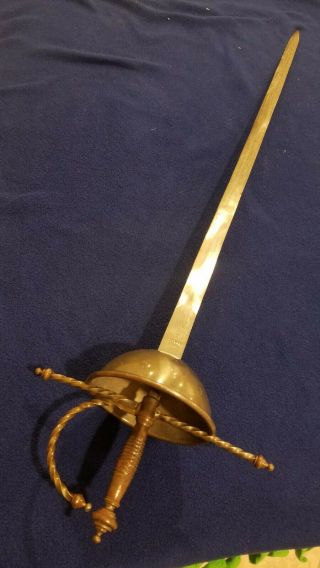 Antique Cup Hilt Rapier Sword Spanish/spain