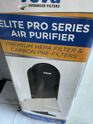 Veva Elite Pro Series 8000 Air Cleaning And Filtration System Black Veva8000
