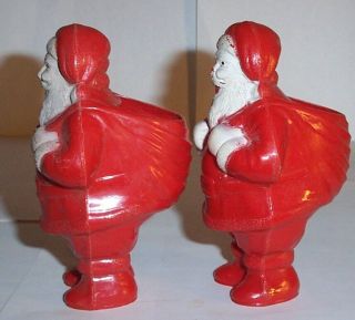 Vintage Hard Plastic Santa Claus,  Irwin,  U.  S.  A.  Candy Container,  Collectible