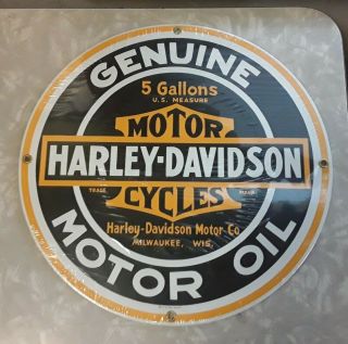 Ande Rooney Harley Davidson Motor Oil Sign