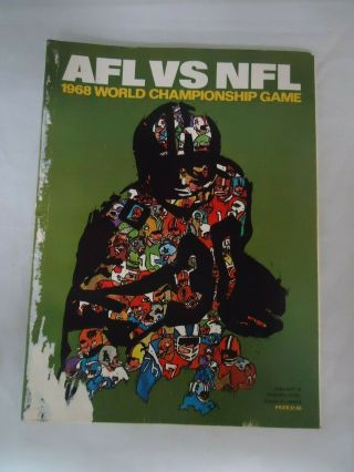 1968 Bowl Ii 2 Packers Raiders Game Program Very Rare Read For