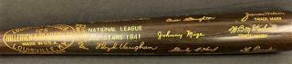 Vintage 1941 National League All Star Facsimile Signature Bat Mize Etc.