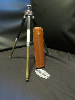 Vintage Bilora Biloret 2017 Portable Telescopic Tripod With Case