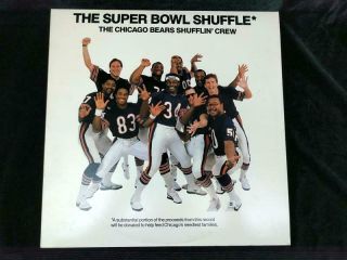 Vtg 1985 The Bowl Shuffle Nfl Chicago Bears Lp Vinyl Record