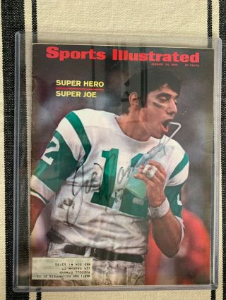 Sports Illustrated Jan 20 1969 Joe Namath Auto York Jets Bowl Iii