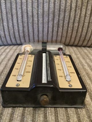 Vintage Taylor Instruments Tycos Humidiguide Hygrometer Thermometer 3