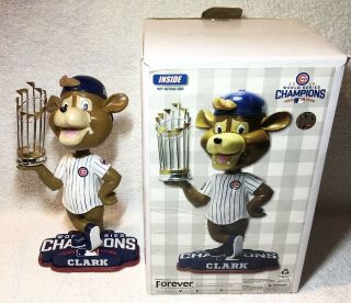 Mlb Chicago Cubs Clark Mascot 2016 World Series Champions Bobblehead
