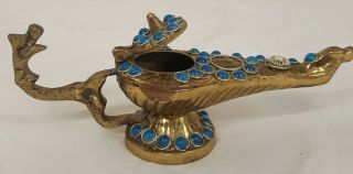 Authentic Genie Lamp Sultan Djinn Wish Granting Spirit Antique Vintage Relic Nr