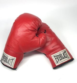 Vintage Everlast Red Boxing Gloves Set 12oz Made In Usa