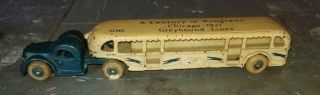 Antique Arcade Cast Iron 1933 Century Of Progress Gmc Bus