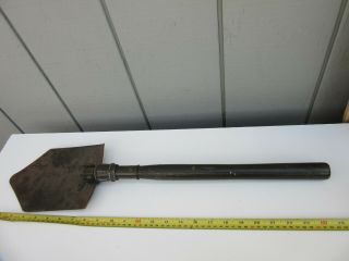Vintage Military Style Folding Shovel Camping Scouting Trenching Tool