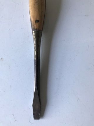 Vintage IRWIN - US of A Wood Handle 8 1/2 Perfect Handle Screwdriver 3