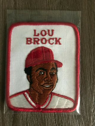 Lou Brock Cardinals 1978 - 1979 Penn Emblem Baseball Player Patch Set Break