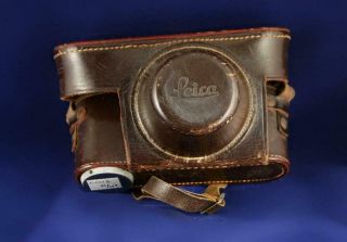 Vintage Leica Leather Camera Case With Strap
