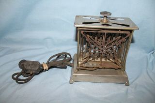 Antique Excwlsior Upright Toaster Early 1900 
