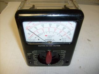 See Thru Triplett Model 630 Type 4 Classic Analog Voltmeter W/ Clear Case As - Is