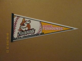 Scl Aiken Foxhounds Vintage Defunct Circa 2007 Team Logo Baseball Pennant