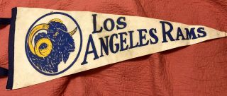 Los Angeles Rams Dec 6th 1970 Memorial Col.  Game Full Size Pennant