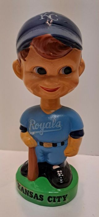 Vintage 1968 Kansas City Royals 7 " Bobblehead Nodder Baseball Bobble Head