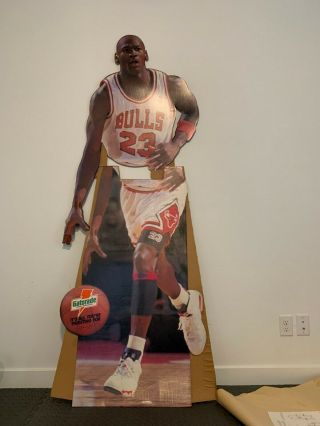 Michael Jordan 1992 Gatorade Life Size Cardboard Stand - Up Cutout - Rare