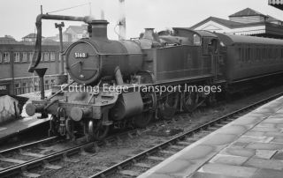 35mm Railway Negative: Prairie 5168 At Cardiff General,  1950s 26/697a