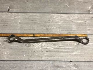 Vintage Gambles Tiger Tools Double Boxed End Offset Wrench 13/16 - 7/8”