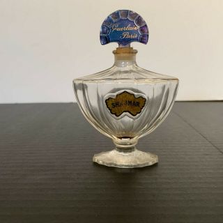 Vintage Shalimar By Guerlain Paris Perfume Bottle Empty