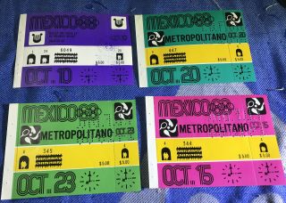 Mexico 1968 Olympic Games Tickets F