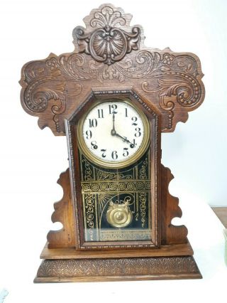 Antique Ingraham Clock 8 Day Oringinal