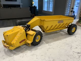 Old Metal Toy Gravel Delivery Truck - Antique