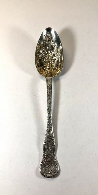 Fine Antique Solid Silver Sterling Georgian Berry Spoon Glasgow 1828 Vgc