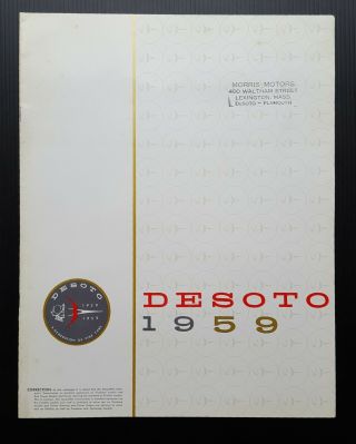 1959 Desoto Vintage Car Dealership Sales Brochure Large