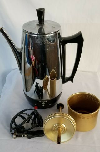 Vintage Westinghouse Hp75 - 1 Percolator Coffee Pot Maker 10 Cup