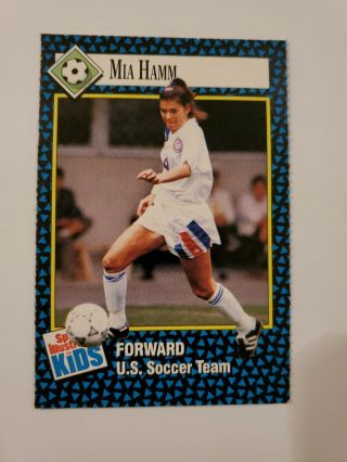 1992 Mia Hamm Rookie Rc Card Sports Illustrated For Kids U.  S.  Women 