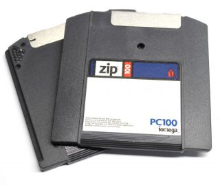 Iomega Zip Pc100 Disk Ibm Formatted Single Disk Classic Vintage Storage Media
