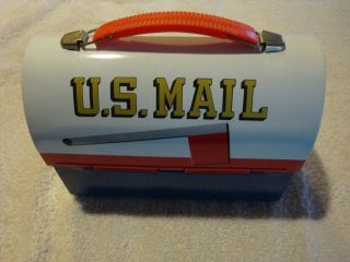 Vintage Antique U.  S.  Mail Lunchbox with Thermos Aladdin Wonderful 3