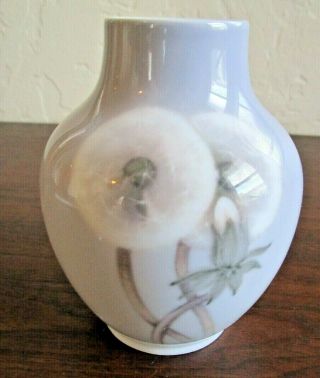 Vintage Royal Copenhagen Porcelain Bud Vase Dandelion 2639 45a Denmark 4”