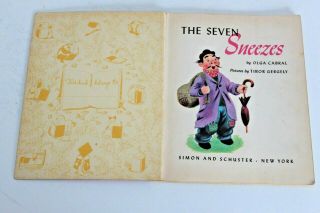 The Seven Sneezes,  A Little Golden Book,  1948 (VINTAGE; Brown Binding) 2