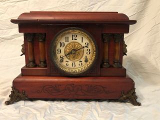 Antique Seth Thomas Adamantine Mantle Clock,  Circa Early 1900’s