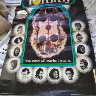 Tommy The Who Film Poster Vintage 1974 Elton John Tina Turner Eric Clap