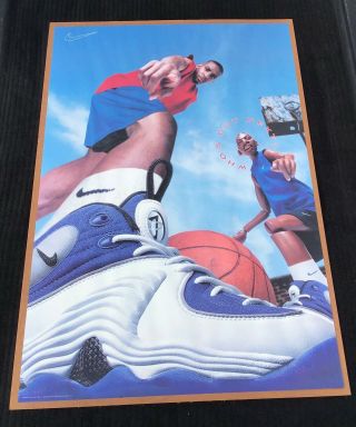 Rare 1997 Lil Penny,  Hardaway Nike Promo Poster “who’s Got Next Poster?”24x36