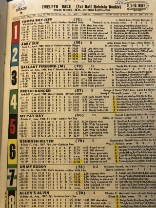1990 Tampa Greyhound Program plus 12 2