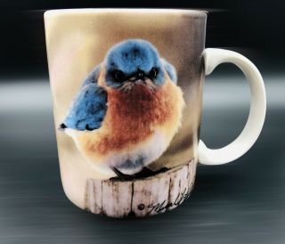 The Mad Bluebird Coffee Mug Cup Michael Smith Vintage 1979 Angry Bird Essentials
