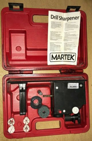 Vintage Martek Drill Sharpening Kit In Case