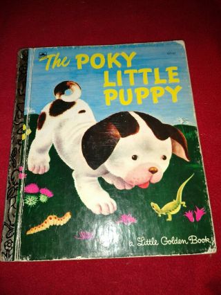 Vintage A Little Golden Book Classic The Pokey Little Puppy First Edition 1942