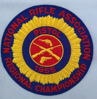 Vintage Rare 1955 Nra Regional Championship Patch Pristine