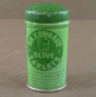 Vintage Dr Edwards Olive Tablets Tin Columbus Ohio