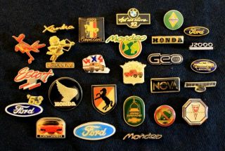 Ford Renault Pontiac Plymouth Honda Chevy Bmw More Hat Lapel Pin Accessory 25,