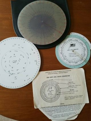 Vtg United States Power Squadrons Star Finder No 2102 - D In Case W/overlays