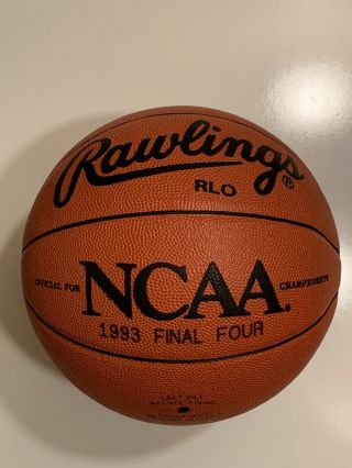 Official Game Ball For 1993 Ncaa Final Four Basketball Rawlings - Rare